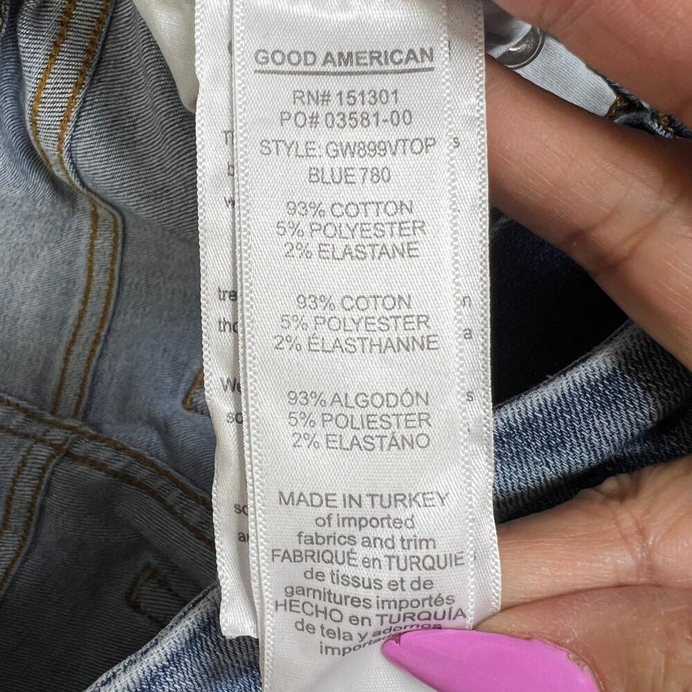Good American High Waisted Stretch Denim Jeans 6/28 - Picture 10 of 10